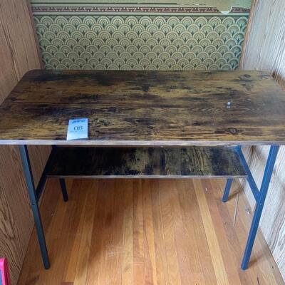 Desk with Shelf Under Desktop