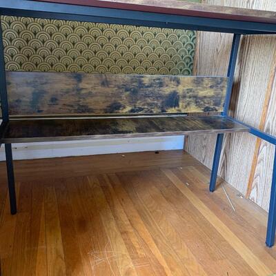 Desk with Shelf Under Desktop