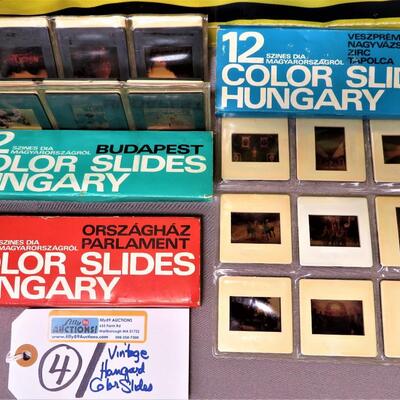 Vintage Hungary Color Slides BUDAPEST, LOT (3) of 12 each NP4