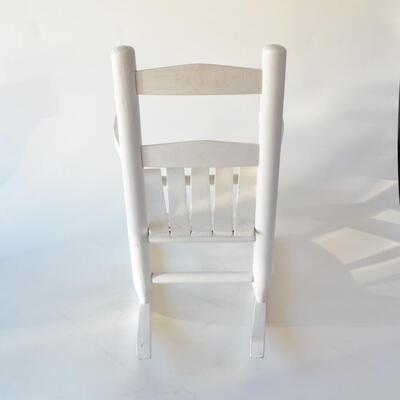 Child's Wooden Rocking Chair - White Rocker