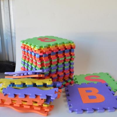 Children's Foam Alphabet Tile Floor - Indoor Play Area - 28 Tiles