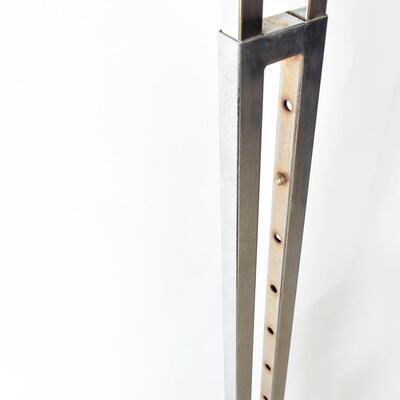 Chrome Double Purse Display Fixture Retail Store Display - Adjustable 4' - 6'