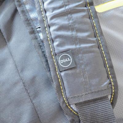 Dell Laptop Messenger Bag - Black and Gray - Padded Laptop Pocket