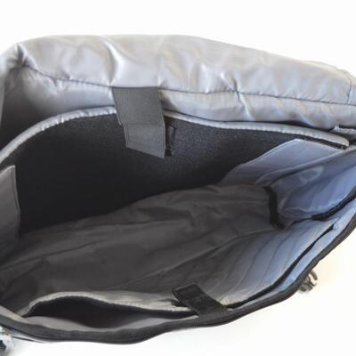 Dell Laptop Messenger Bag - Black and Gray - Padded Laptop Pocket