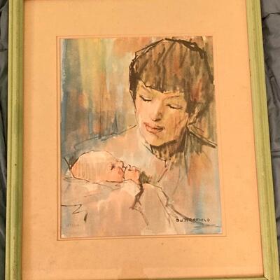 Cortland Butterfield (American, 1904-1977) Watercolor Signed Painting 18” x 22”