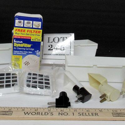 Night Lights, Trays, Unused Vicks Cool Mist Filters