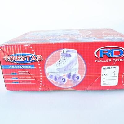 Firestar Roller Derby Girls Roller Skates - Size 1