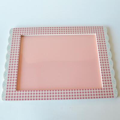Girls Room Decor Magnetic Bulletin Board - Pink Gingham - Home Interiors Kids