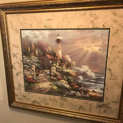Lighthouse by James Lee - Framed Print - 44" X 38"