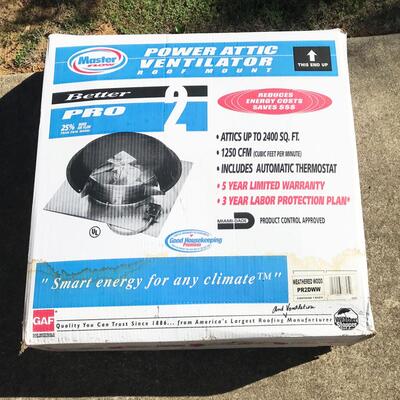 Master Flow Attic Ventilator Roof Fan - NEW