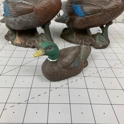 #46 Three Darling Ceramic Ducks