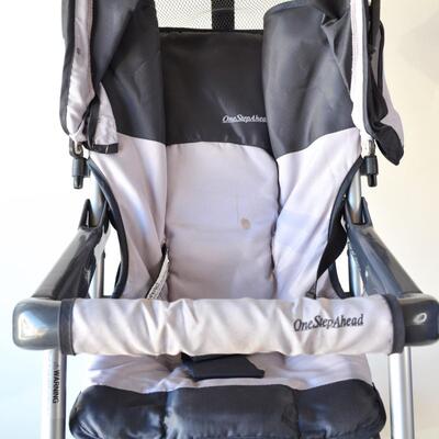 One Step Ahead Foldable Stroller with Cover and Bottom Storage