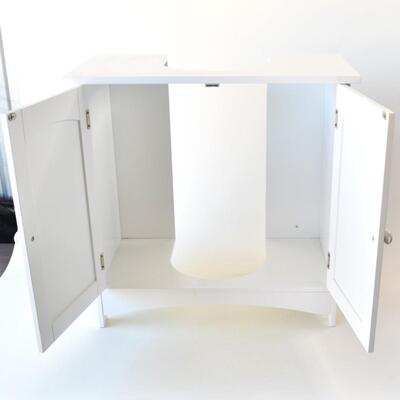 Pedestal Sink Cabinet - White - 24" X 24"