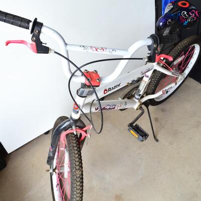 Razor Girls Bike - White Angel - Freestyle - 20" Wheels