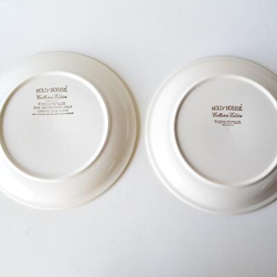 Set of 2 Holly Hobbie Collectible Plates - Ceramic - Limited Edition