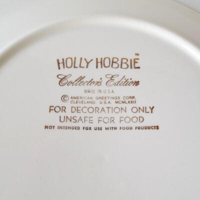 Set of 2 Holly Hobbie Collectible Plates - Ceramic - Limited Edition
