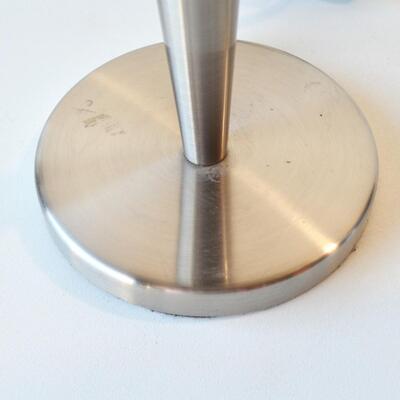 Urban Outfitters Silver Metal Table Lamps - Set of 2 - No Shades