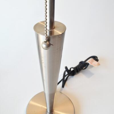 Urban Outfitters Silver Metal Table Lamps - Set of 2 - No Shades