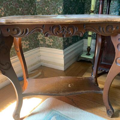 Pair of Inlaid Side Tables