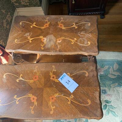 Pair of Inlaid Side Tables