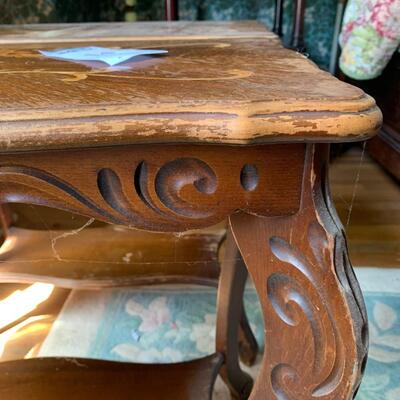 Pair of Inlaid Side Tables