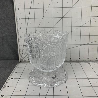 #62 Darling Floral Crystal Dish