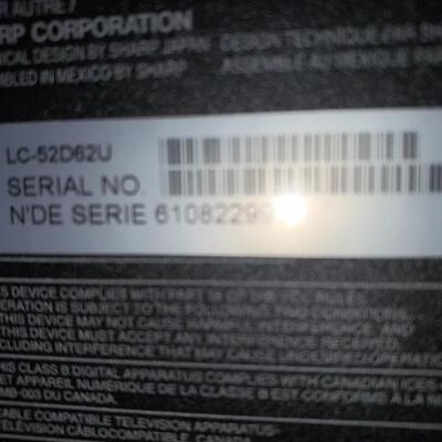 Sharp TV with Remote