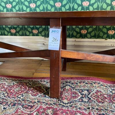 Contemporary Wood Bench