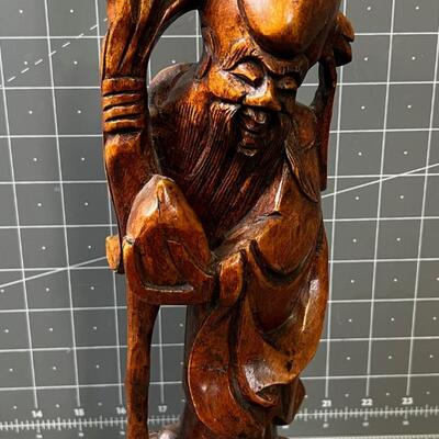 Asian Wood Carved Spirit Wise Man