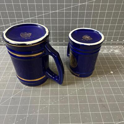 2 Blue U of U Vintage Beer Mugs 
