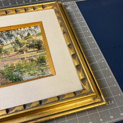 Pissarro Print on Canvas, Nicely Framed 