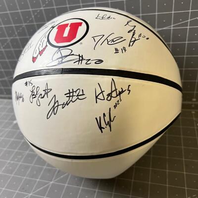 University of Utah Team Ball Signed 