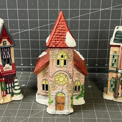Musical Christmas Village (3) Pieces