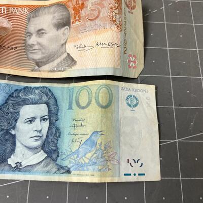 Foreign Krooni ESTONIA Money 10,5, 100