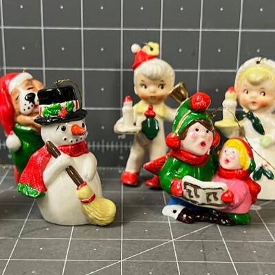 VINTAGE Ceramic Christmas Figurines 
