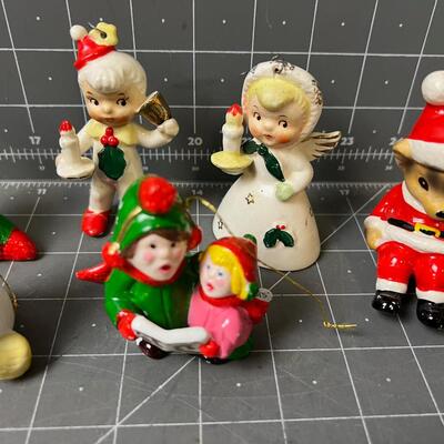 VINTAGE Ceramic Christmas Figurines 