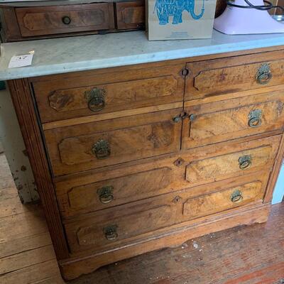 Antique Chest with Marble Top