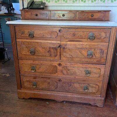 Antique Chest with Marble Top