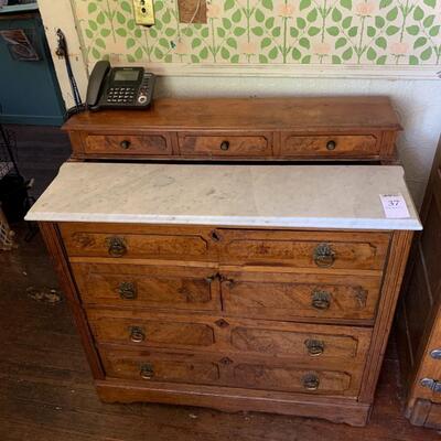 Antique Chest with Marble Top