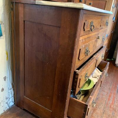 Antique Chest with Marble Top