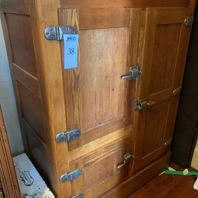 Antique Ice Box/Cabinet