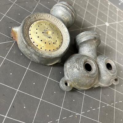2 Vintage Sprinklers, Made of Cast Metal 
