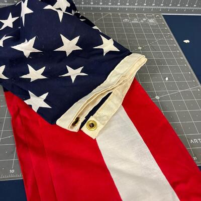 United States Flag Cotton Un-Used 