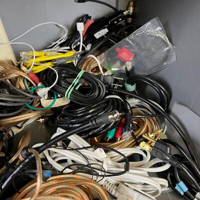 Tub Full of Electrical Cords