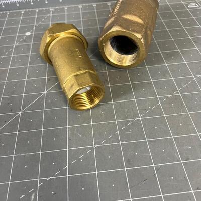 2 Backflow Preventors Solid Brass NEW 