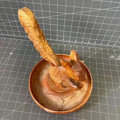 Squirrel Nut Cracker, Wood Carved