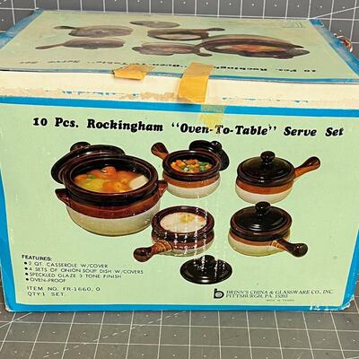 10 Piece Oven to table Serve Set NEW in the BOX 