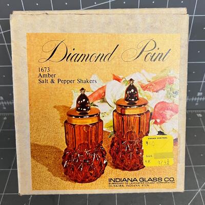 Diamon Point Amber S & P New in the Box 