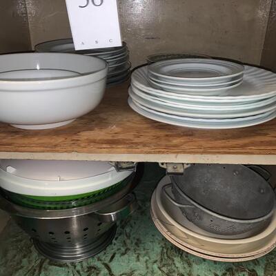 Dishes, Salad Spinner, Colanders, Stainless Steel Mixing Bowls