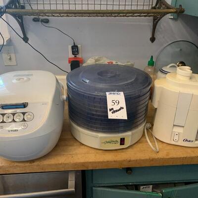 Electric Rice Cooker, Dehydrator and Juicer